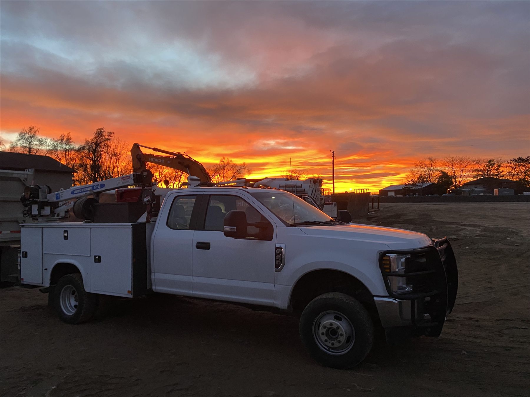 Mobile welding service truck on a job in Boise, Idaho